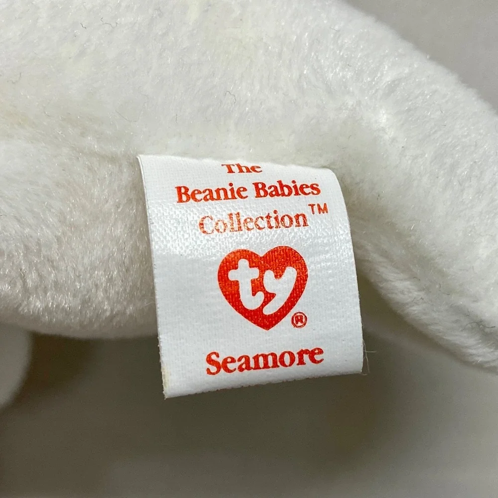 Vintage Ty Beanie Babies Seamore Baby Seal 1993 Retired Plush Rare See Tags MWMT